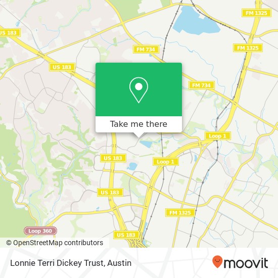 Lonnie Terri Dickey Trust map