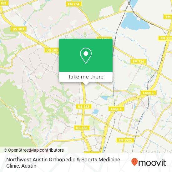 Mapa de Northwest Austin Orthopedic & Sports Medicine Clinic