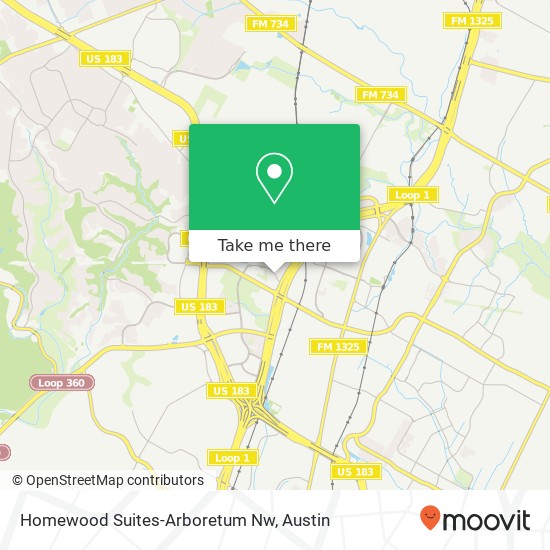 Homewood Suites-Arboretum Nw map