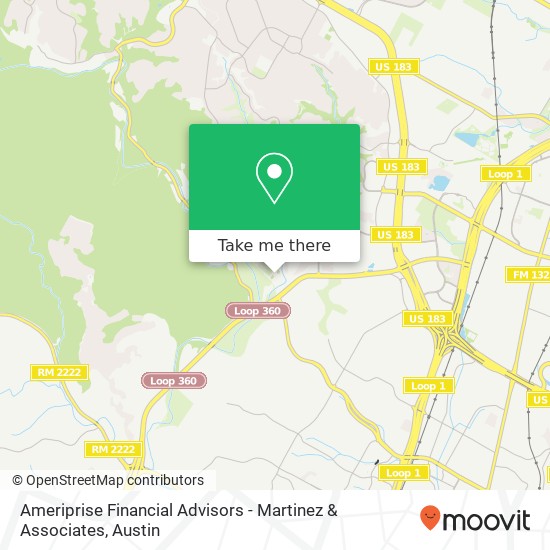 Ameriprise Financial Advisors - Martinez & Associates map