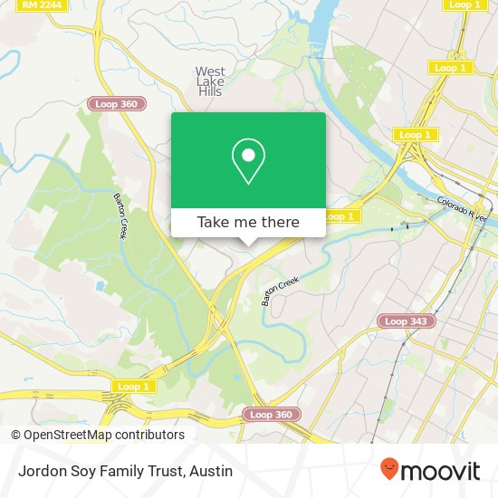Mapa de Jordon Soy Family Trust