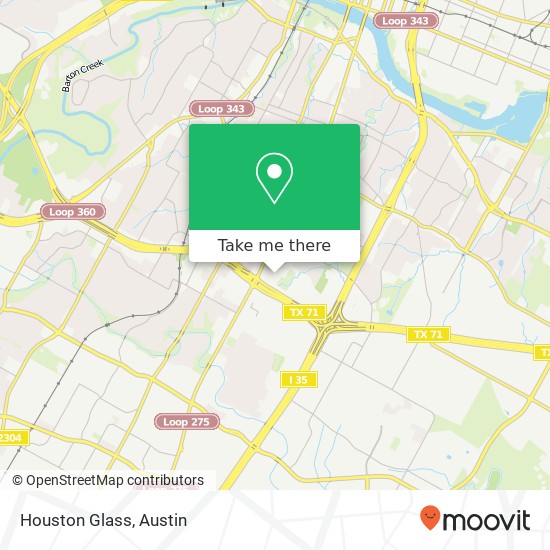 Houston Glass map