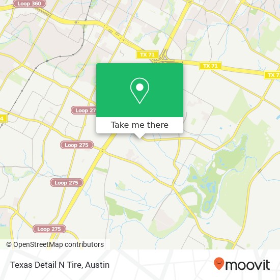 Mapa de Texas Detail N Tire