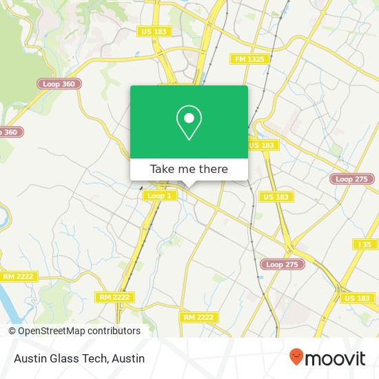 Austin Glass Tech map