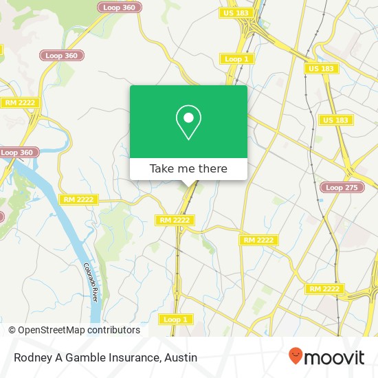 Rodney A Gamble Insurance map