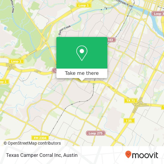 Mapa de Texas Camper Corral Inc