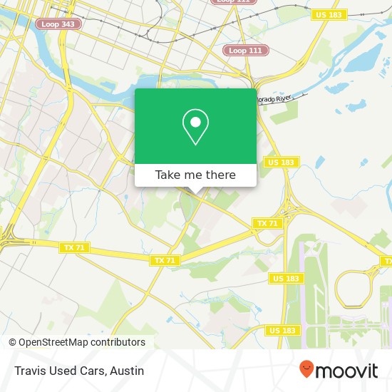 Travis Used Cars map