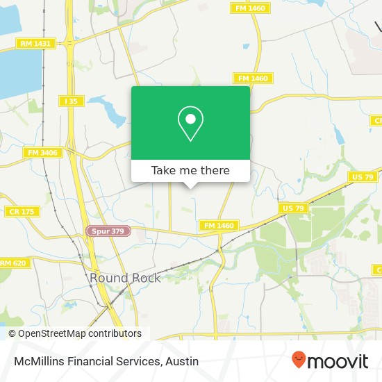 Mapa de McMillins Financial Services