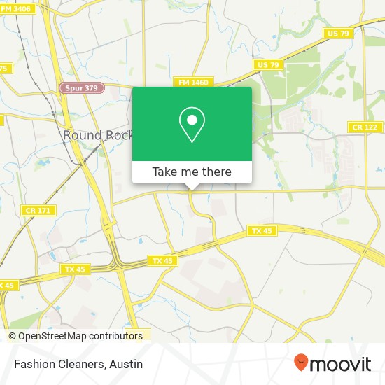 Fashion Cleaners map