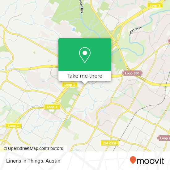 Mapa de Linens 'n Things