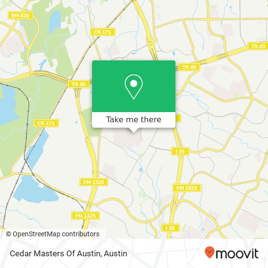 Mapa de Cedar Masters Of Austin