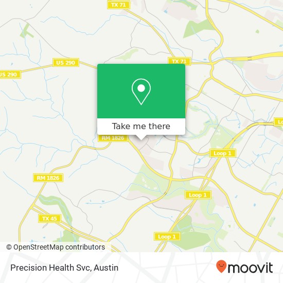 Mapa de Precision Health Svc