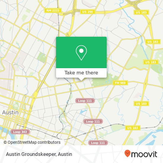 Mapa de Austin Groundskeeper