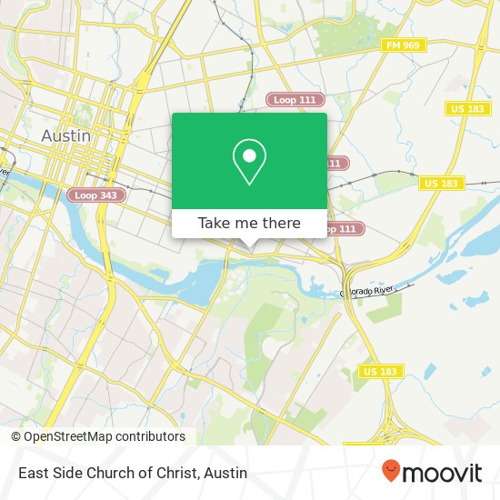 Mapa de East Side Church of Christ