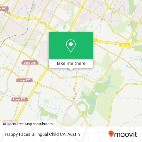 Mapa de Happy Faces Bilingual Child CA