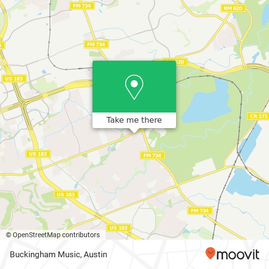 Buckingham Music map