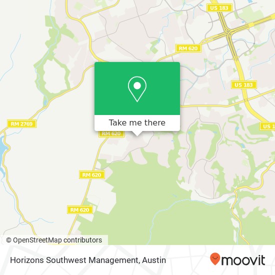 Horizons Southwest Management map