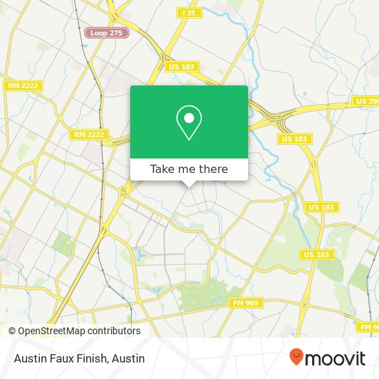 Mapa de Austin Faux Finish