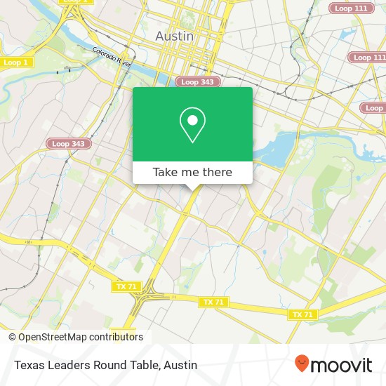 Mapa de Texas Leaders Round Table