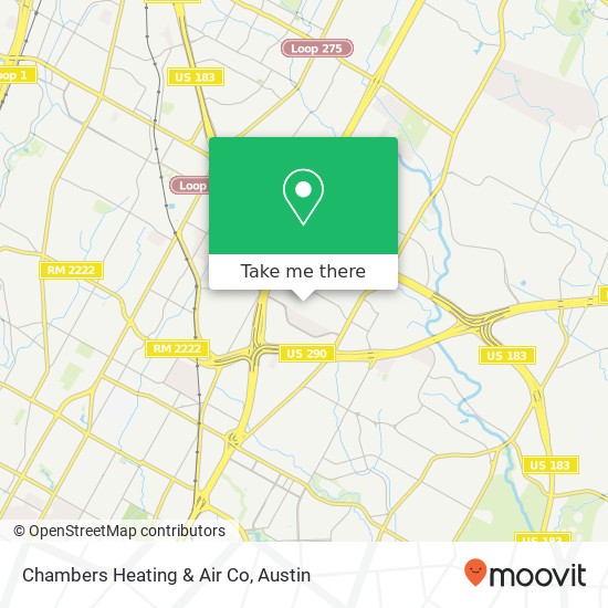 Chambers Heating & Air Co map