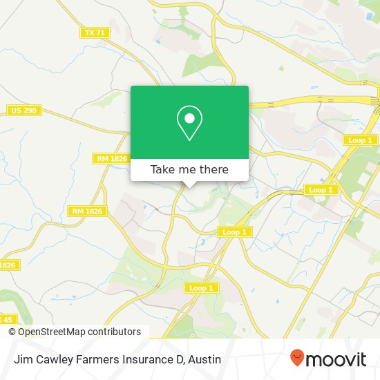 Mapa de Jim Cawley Farmers Insurance D