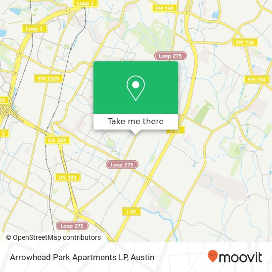 Arrowhead Park Apartments LP map