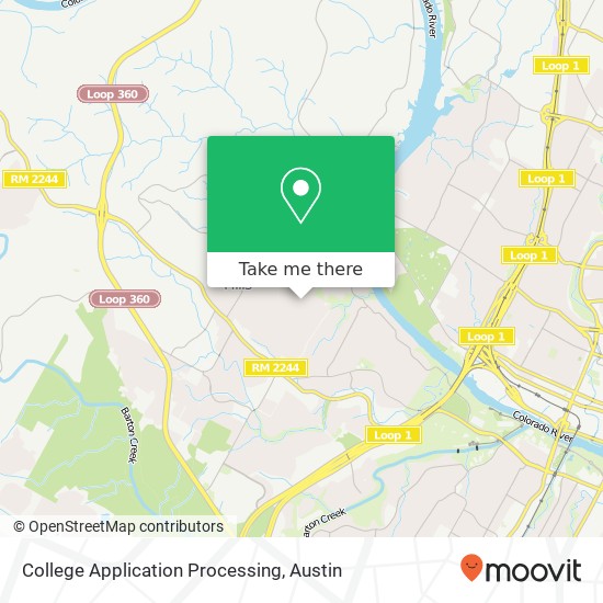 College Application Processing map