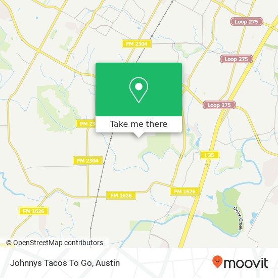 Johnnys Tacos To Go map