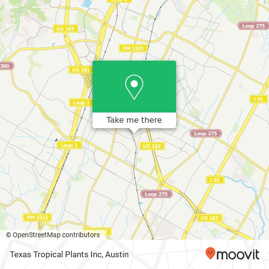 Mapa de Texas Tropical Plants Inc