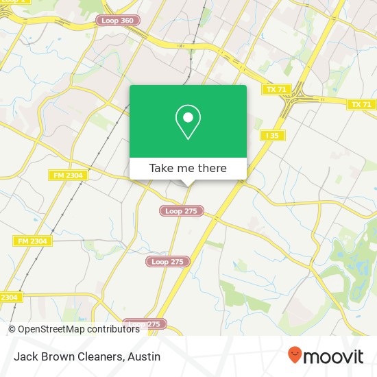 Jack Brown Cleaners map