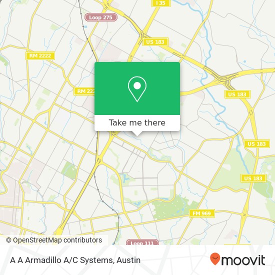 Mapa de A A Armadillo A/C Systems