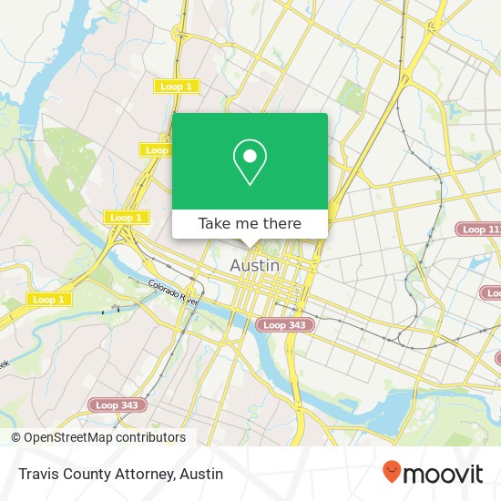 Mapa de Travis County Attorney