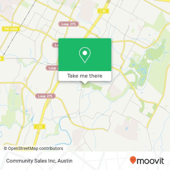 Mapa de Community Sales Inc