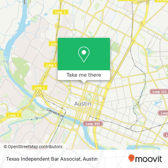 Mapa de Texas Independent Bar Associat