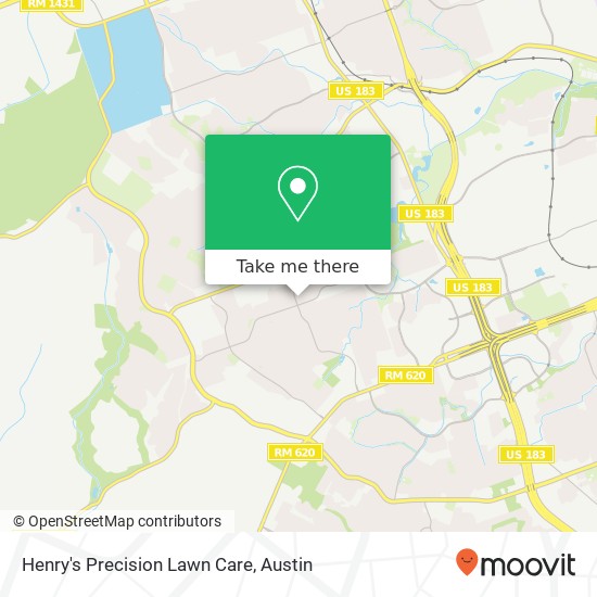 Henry's Precision Lawn Care map