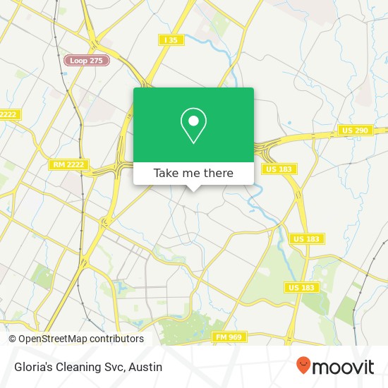 Mapa de Gloria's Cleaning Svc