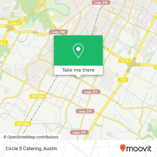 Circle S Catering map