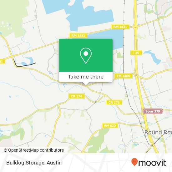 Bulldog Storage map
