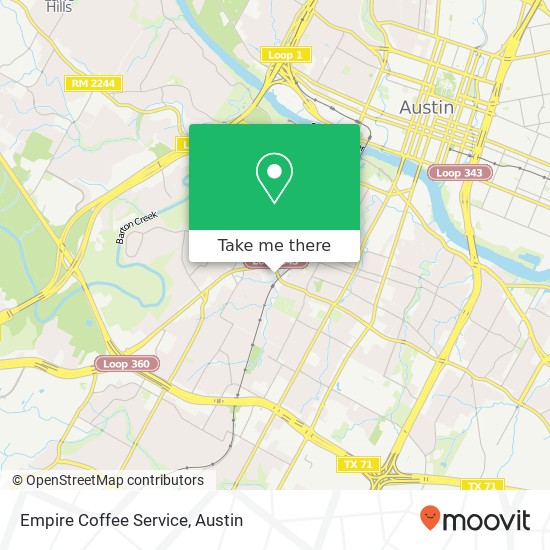 Mapa de Empire Coffee Service