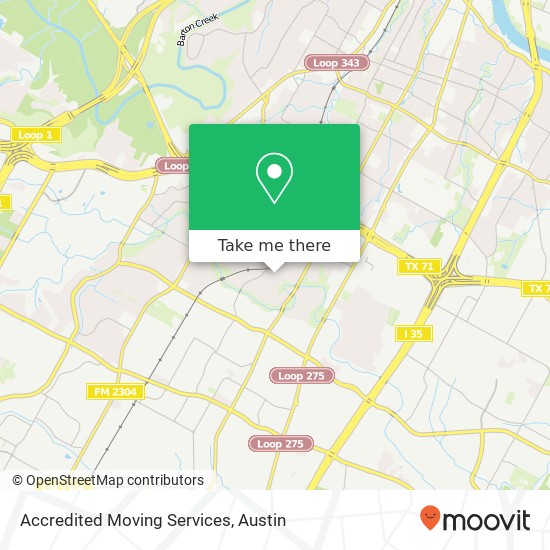 Mapa de Accredited Moving Services