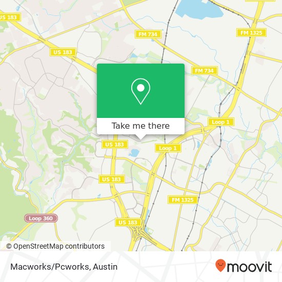 Mapa de Macworks/Pcworks