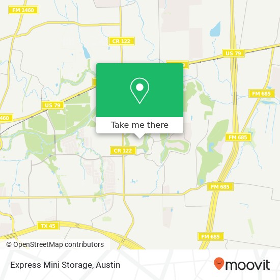 Express Mini Storage map