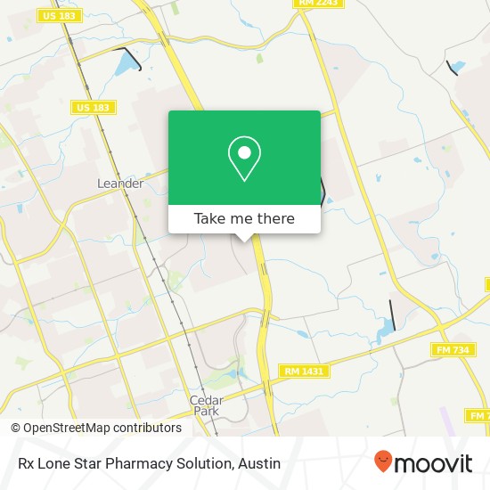 Mapa de Rx Lone Star Pharmacy Solution