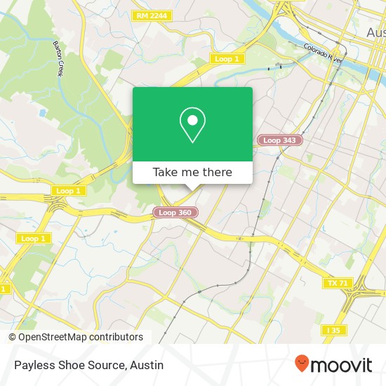 Payless Shoe Source map