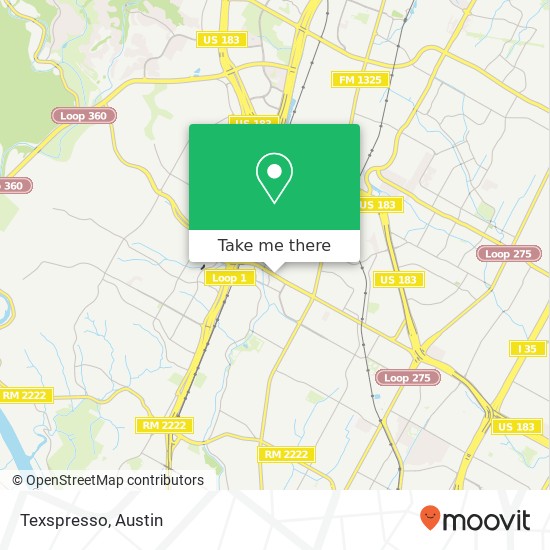 Texspresso map