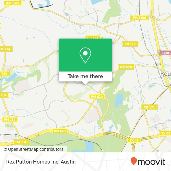 Rex Patton Homes Inc map
