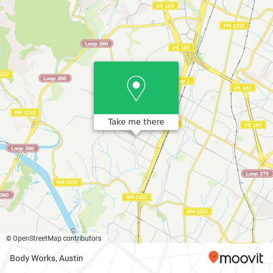 Body Works map