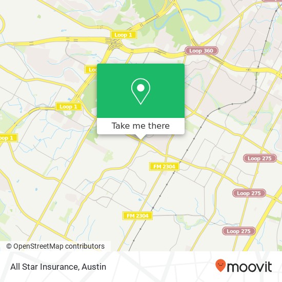 All Star Insurance map