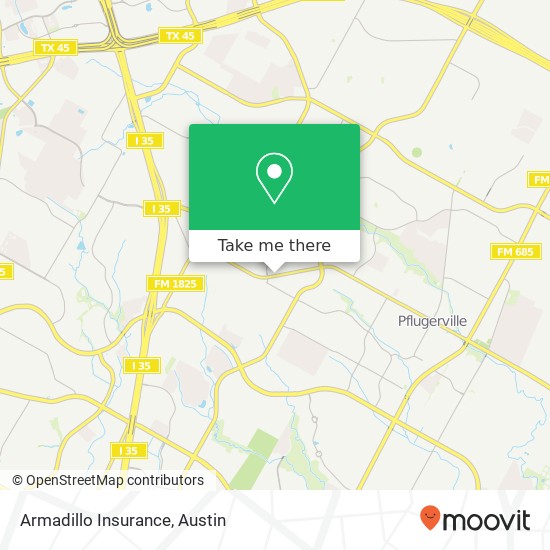 Armadillo Insurance map