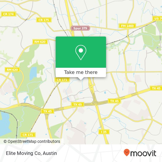 Elite Moving Co map